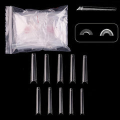 600 pcs Clear Long Coffin Nails Tips for Acrylic & Press On