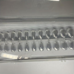 120pcs Clear Acrylic Nail Tips Medium Ballet Shape False Nail Tips