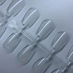 120pcs Clear Acrylic Nail Tips Medium Ballet Shape False Nail Tips