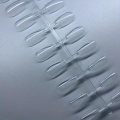 120pcs Clear Acrylic Nail Tips Medium Ballet Shape False Nail Tips