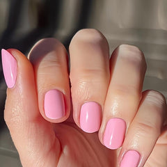 24pcs Pink Gradient Press On Nails with Glitter Full Cover False Nails for Women