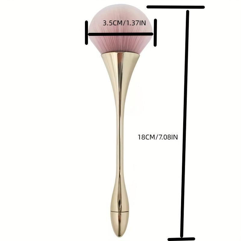 Soft Hair Loose Powder Brush with Rose Golden Handle