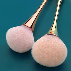 Soft Hair Loose Powder Brush with Rose Golden Handle