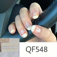 14 Pcs Sheet Minimalist Nail Strips Full Wrap Nail Polish
