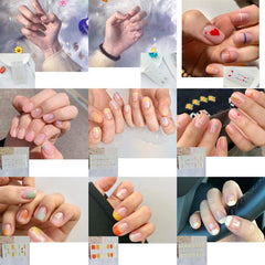 14 Pcs Sheet Minimalist Nail Strips Full Wrap Nail Polish