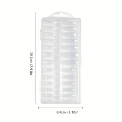 120pcs Matte Clear Acrylic Nail Tips Soft Gel False Nail Extension Manicure DIY