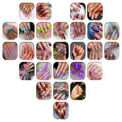 500pcs Clear Soft Gel Nail Tips Pre-shaped False Nail Tips for Manicure Tools