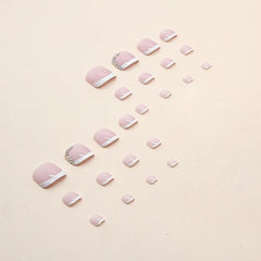 French Broken Diamond Foot Model Nail Powder Transparent Fresh Summer Essential