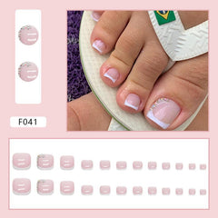 French Broken Diamond Foot Model Nail Powder Transparent Fresh Summer Essential