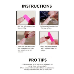 24pcs Matte Pink Swirl and Polka Dot Press On Nails Short Almond False Nails