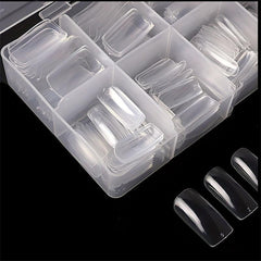 500pcs Soft Gel Nail Tips Natural Clear Acrylic Nail Tips