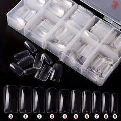 500pcs Soft Gel Nail Tips Natural Clear Acrylic Nail Tips