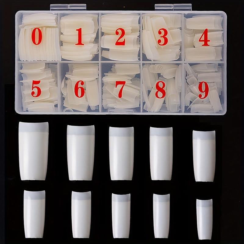 500pcs Soft Gel Nail Tips Natural Clear Acrylic Nail Tips