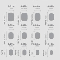 Matte Short Square Press On Nails 288pcs
