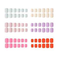Matte Short Square Press On Nails 288pcs
