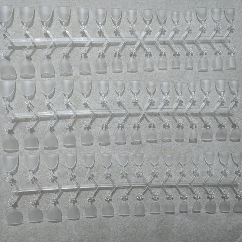 240pcs Matte Oval Short Gel Nail Tips for Nail Extension