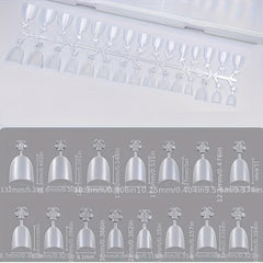 240pcs Matte Oval Short Gel Nail Tips for Nail Extension