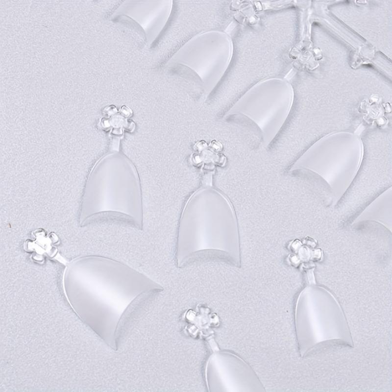 240pcs Matte Oval Short Gel Nail Tips for Nail Extension