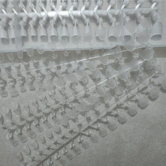 240pcs Matte Oval Short Gel Nail Tips for Nail Extension