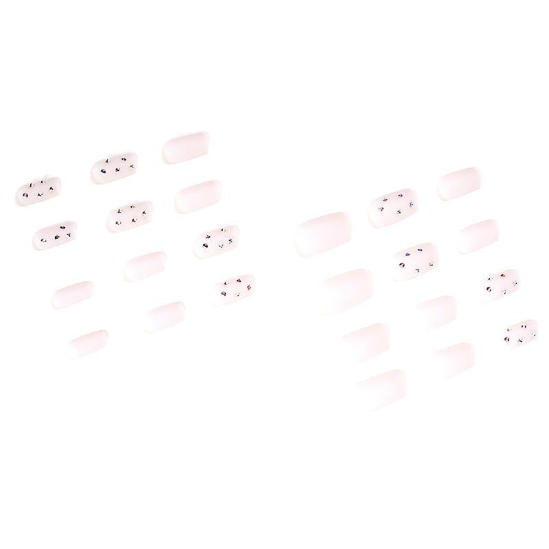 24pcs Matte Press On Nails with Glue for Nail Art - Long Lasting False Nails
