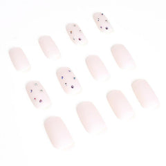 24pcs Matte Press On Nails with Glue for Nail Art - Long Lasting False Nails