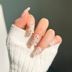 24pcs Matte Press On Nails with Glue for Nail Art - Long Lasting False Nails