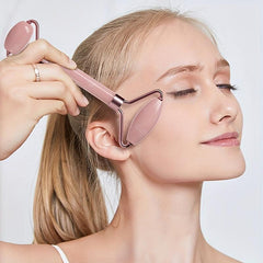 Facial Roller & Gua Sha Set - Beauty Tool for Anti-Aging & Wrinkle Reduction