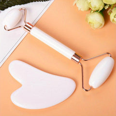 Facial Roller & Gua Sha Set - Beauty Tool for Anti-Aging & Wrinkle Reduction