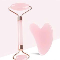 Facial Roller & Gua Sha Set - Beauty Tool for Anti-Aging & Wrinkle Reduction