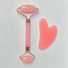Facial Roller & Gua Sha Set - Beauty Tool for Anti-Aging & Wrinkle Reduction