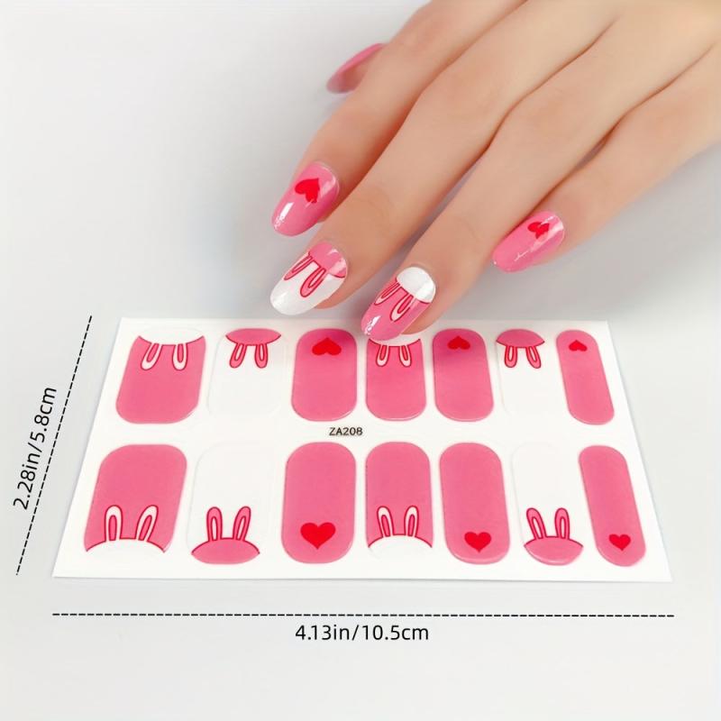 Summer Nail Strips Self-Adhesive Art Decal Full Wraps DIY Polish Sticker