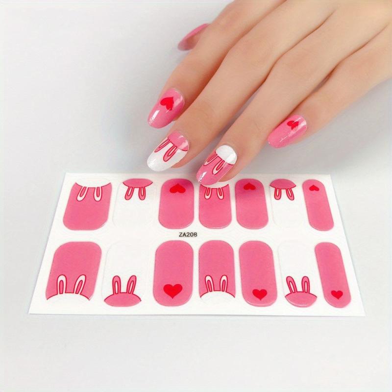 Summer Nail Strips Self-Adhesive Art Decal Full Wraps DIY Polish Sticker