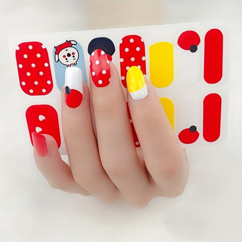 Summer Nail Strips Self-Adhesive Art Decal Full Wraps DIY Polish Sticker