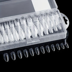 Soft Gel Nail Tips Clear Acrylic Nail Tips Medium Almond Shaped False Nail Tips