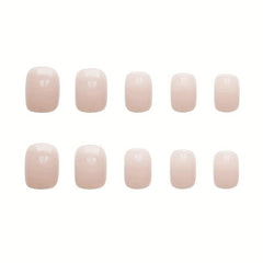 24 pcs Glossy Squoval Press On Nails Long Lasting Easy Apply
