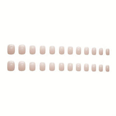 24 pcs Glossy Squoval Press On Nails Long Lasting Easy Apply