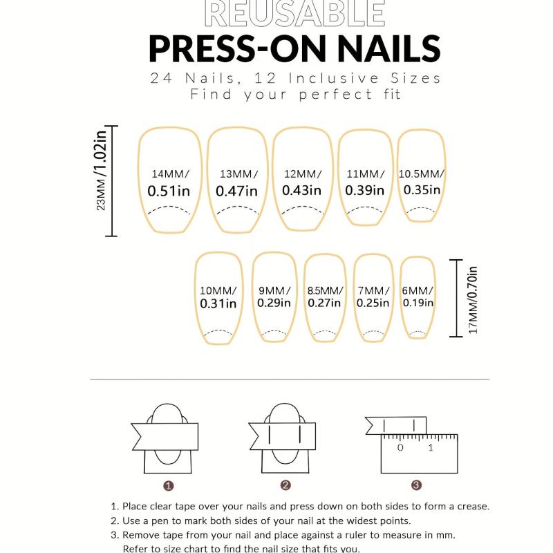 24pcs Rhinestone Nude Pink Press On Nails