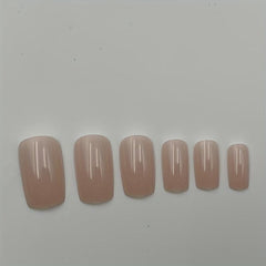 120pcs Nude Pink Acrylic Nail Tips Medium Oval Shape False Nail Tips