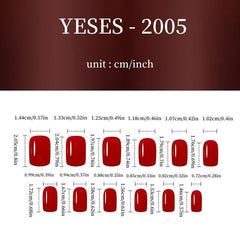 ABS Gel Nail Tips Milky Yellow False Nail Tips Medium Square 72pcs