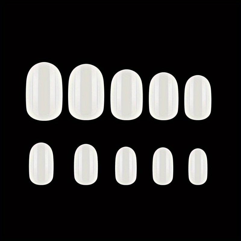Clear Acrylic Press On Nail Tips Short & Medium Length Full Coverage