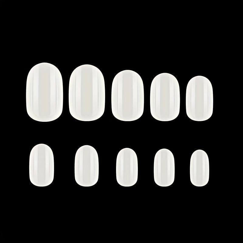 Clear Acrylic Press On Nail Tips Short & Medium Length Full Coverage