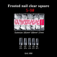 Matte Clear Soft Gel Nail Tips Pre-shaped False Nail Tips for Nail Extension