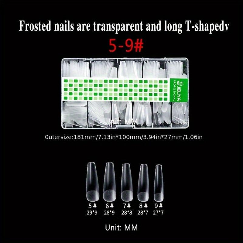 Matte Clear Soft Gel Nail Tips Pre-shaped False Nail Tips for Nail Extension