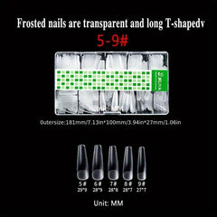 Matte Clear Soft Gel Nail Tips Pre-shaped False Nail Tips for Nail Extension
