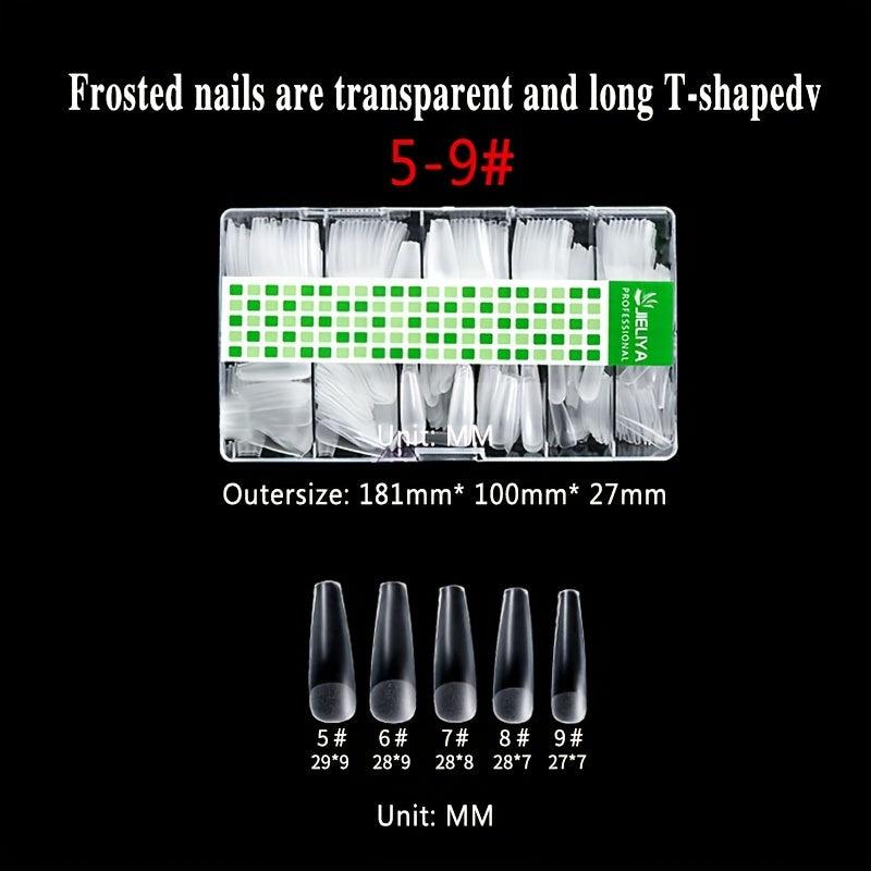 Matte Clear Soft Gel Nail Tips Pre-shaped False Nail Tips for Nail Extension