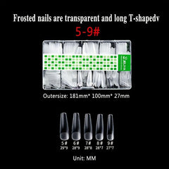 Matte Clear Soft Gel Nail Tips Pre-shaped False Nail Tips for Nail Extension