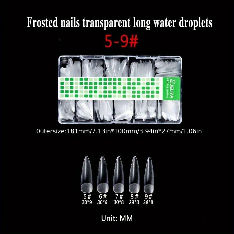 Matte Clear Soft Gel Nail Tips Pre-shaped False Nail Tips for Nail Extension