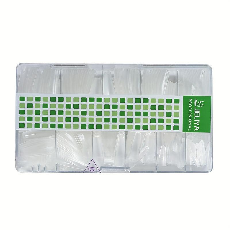 Matte Clear Soft Gel Nail Tips Pre-shaped False Nail Tips for Nail Extension