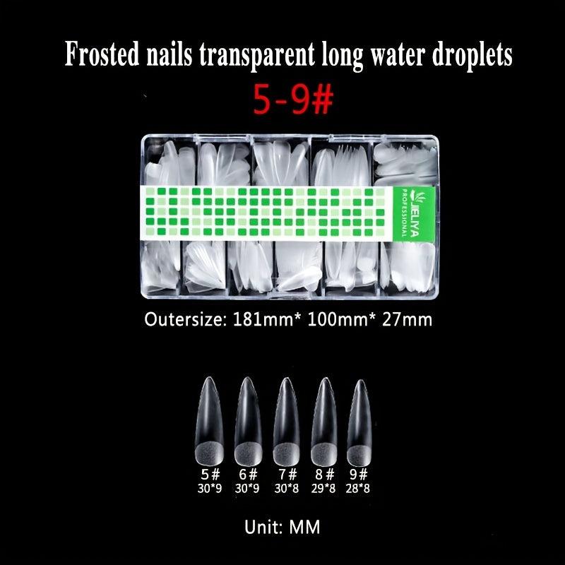 Matte Clear Soft Gel Nail Tips Pre-shaped False Nail Tips for Nail Extension