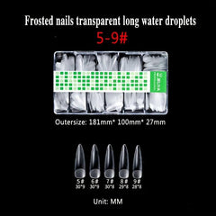 Matte Clear Soft Gel Nail Tips Pre-shaped False Nail Tips for Nail Extension